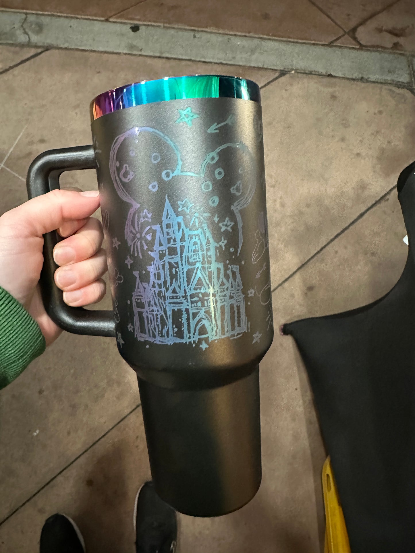 Mickey Minnie Disney Castle Engraved 40 oz Tumbler