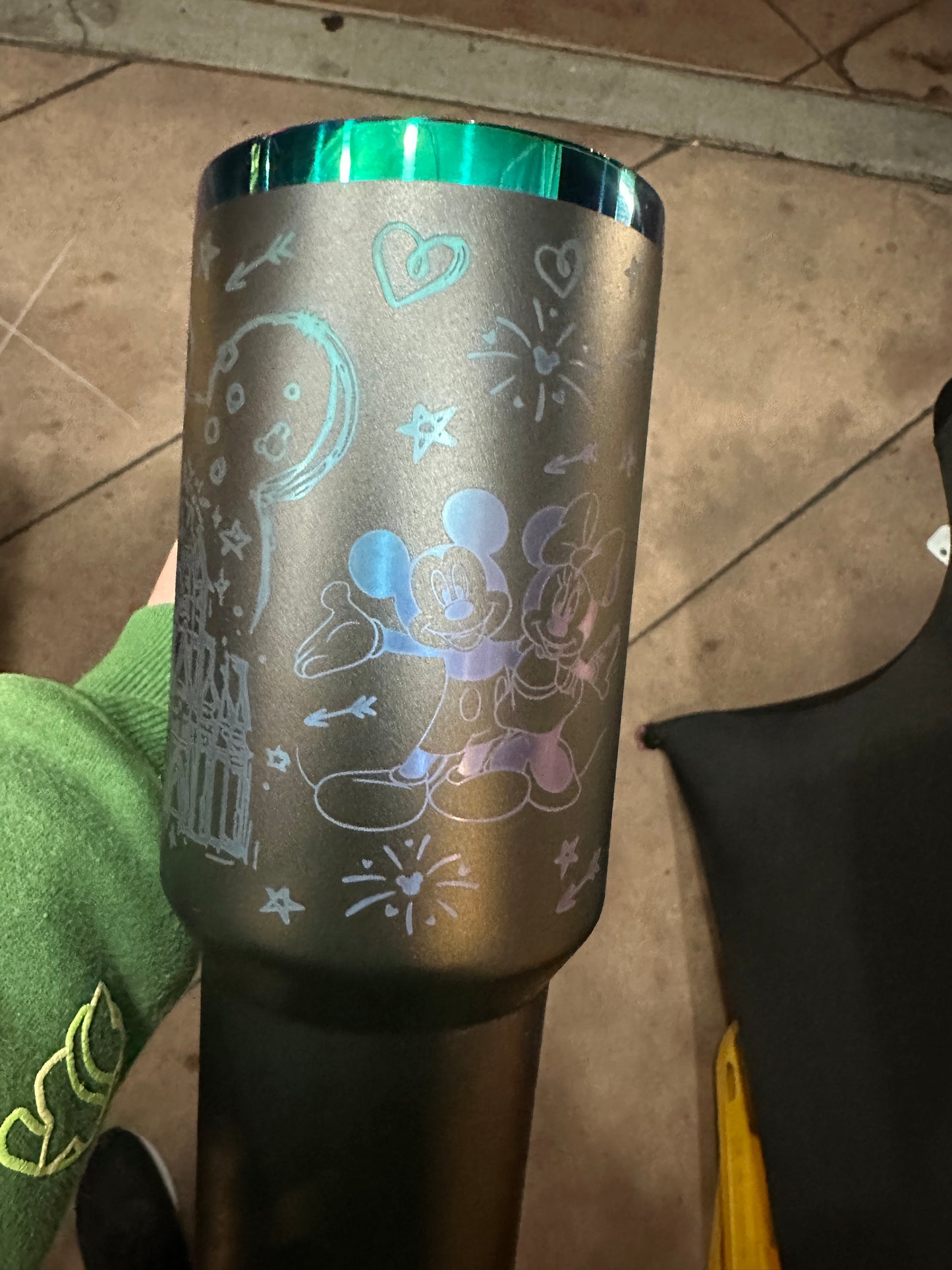 Mickey Minnie Disney Castle Engraved 40 oz Tumbler